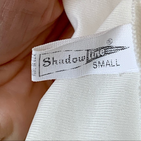 Vintage SHADOWLINE Ivory Housecoat/Robe—SZ. Sm - Picture 12 of 14